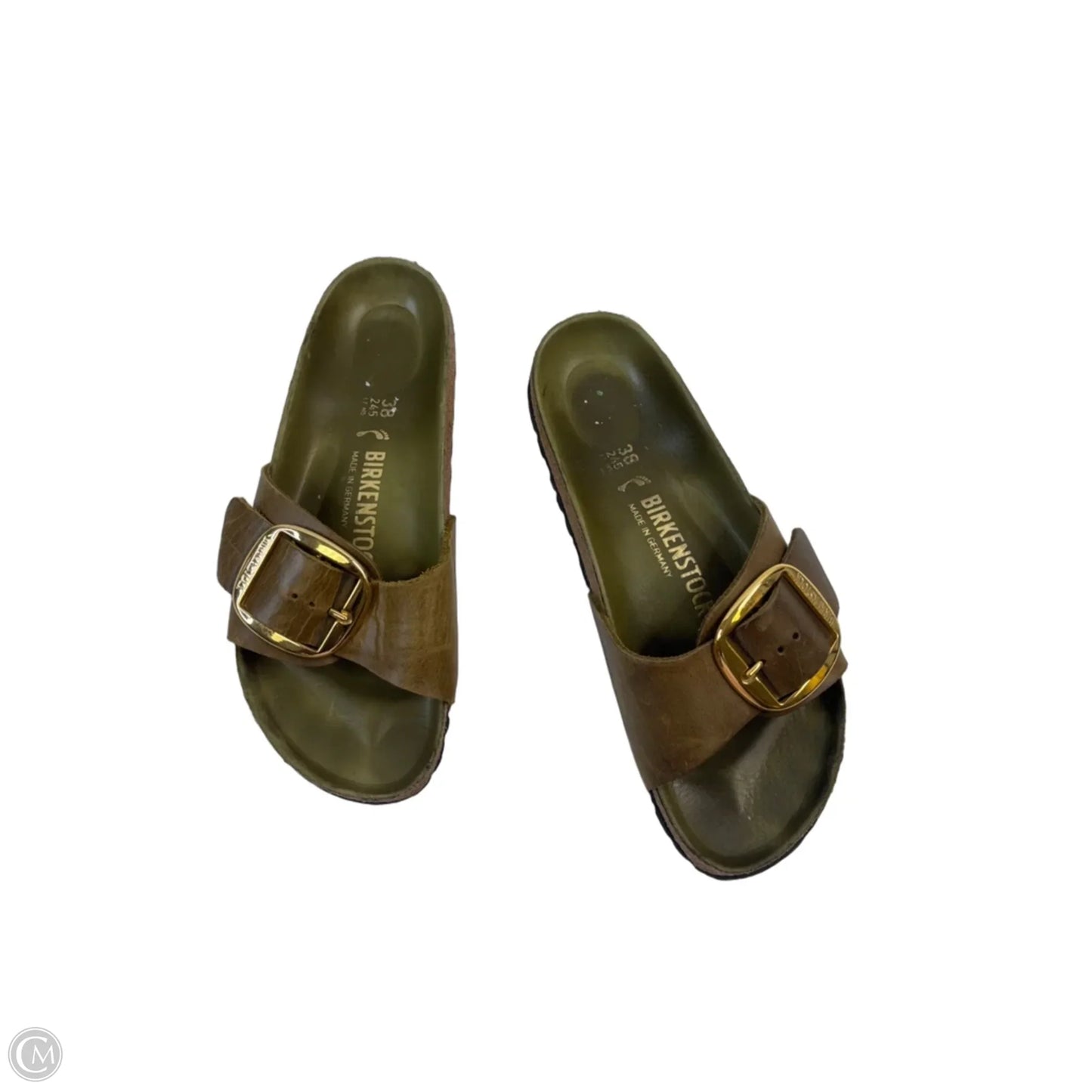 Sandals Flats By Birkenstock In Green, Size: 7
