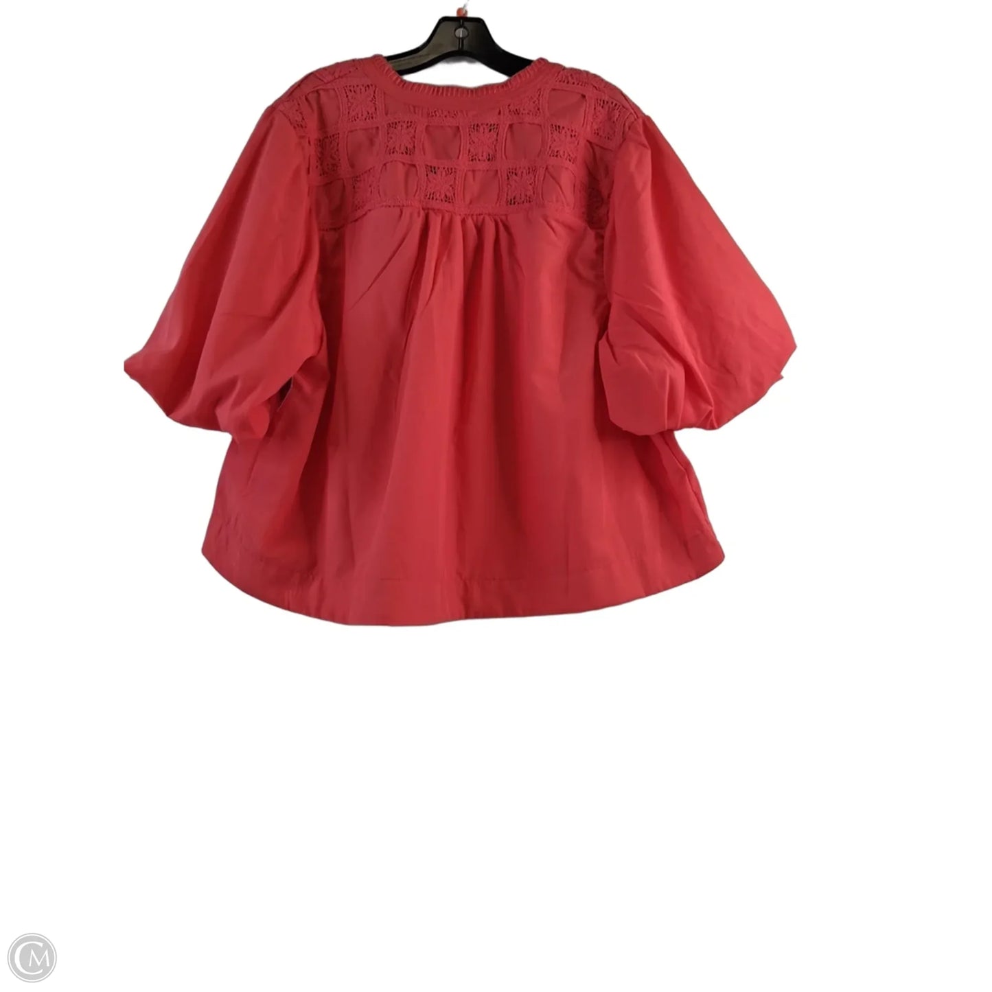 Top Short Sleeve By Kaktus In Coral, Size: Xxl