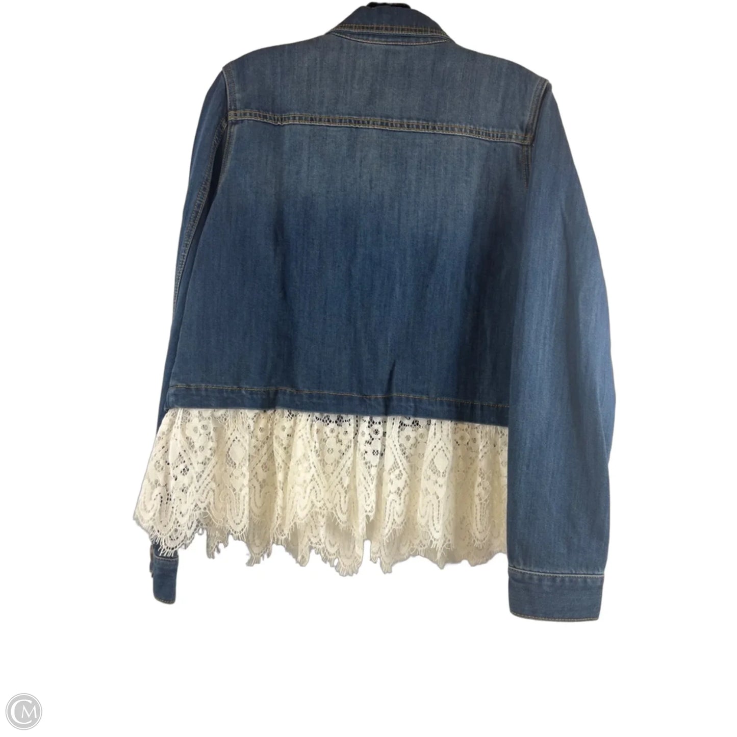 Jacket Denim By Cabi In Blue Denim, Size: M