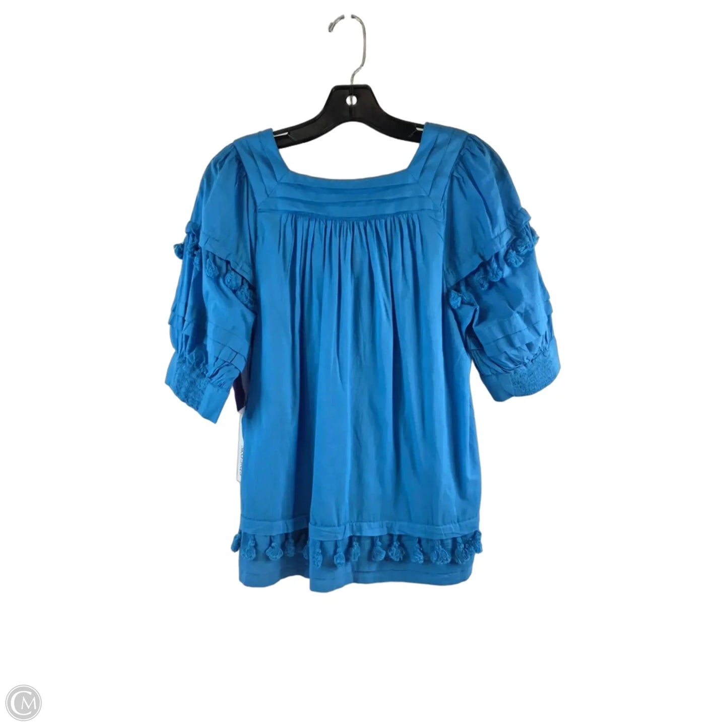 Top Short Sleeve By Chicos In Blue, Size: M