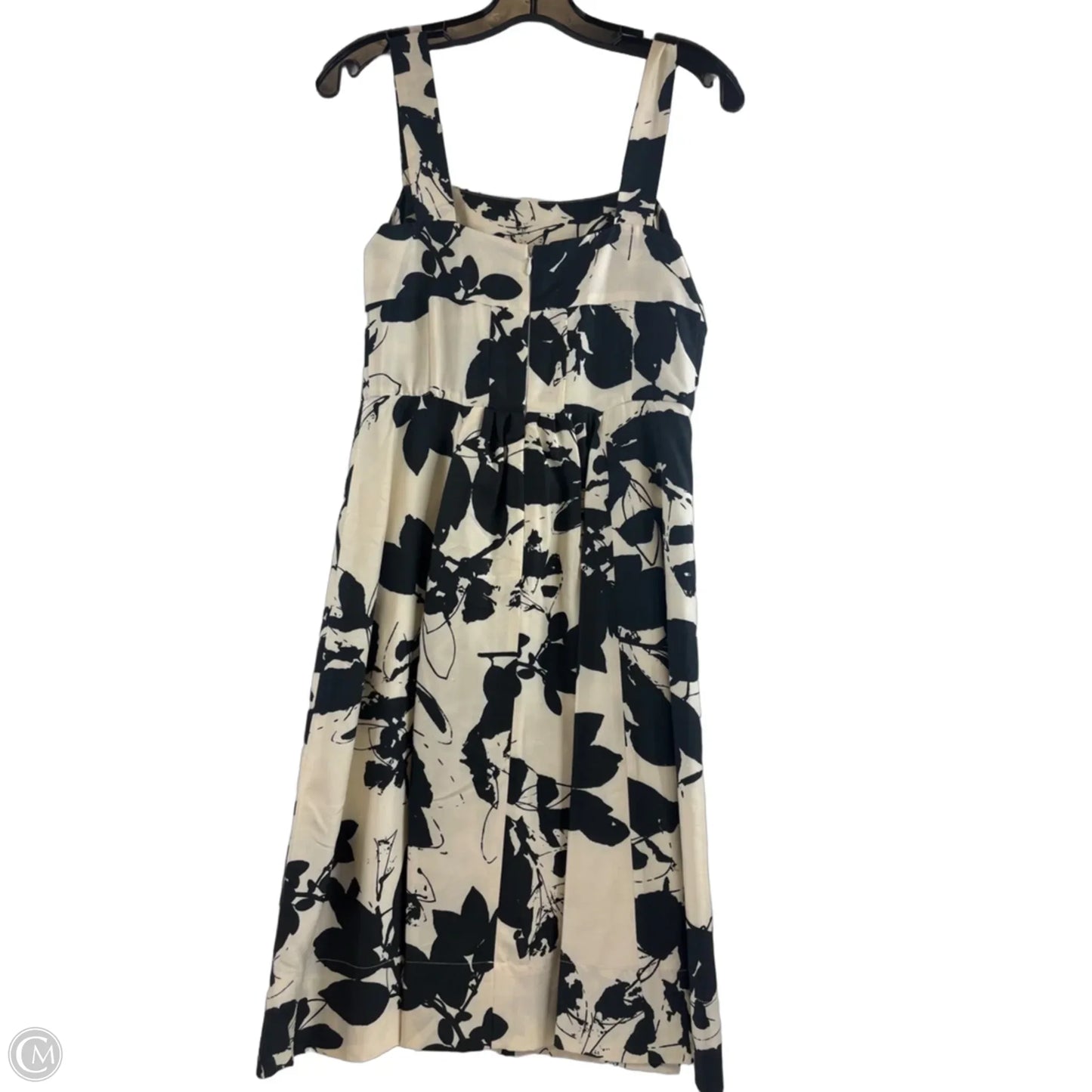 Dress Casual Midi By Barneys Ny In Black & Cream, Size: S