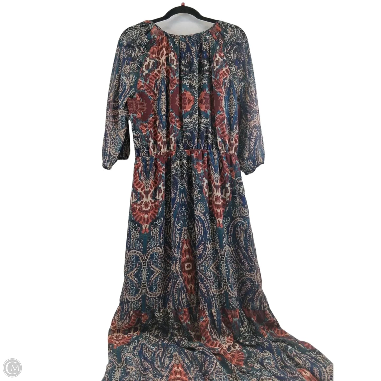 Dress Casual Maxi By Ana In Blue & Red, Size: L