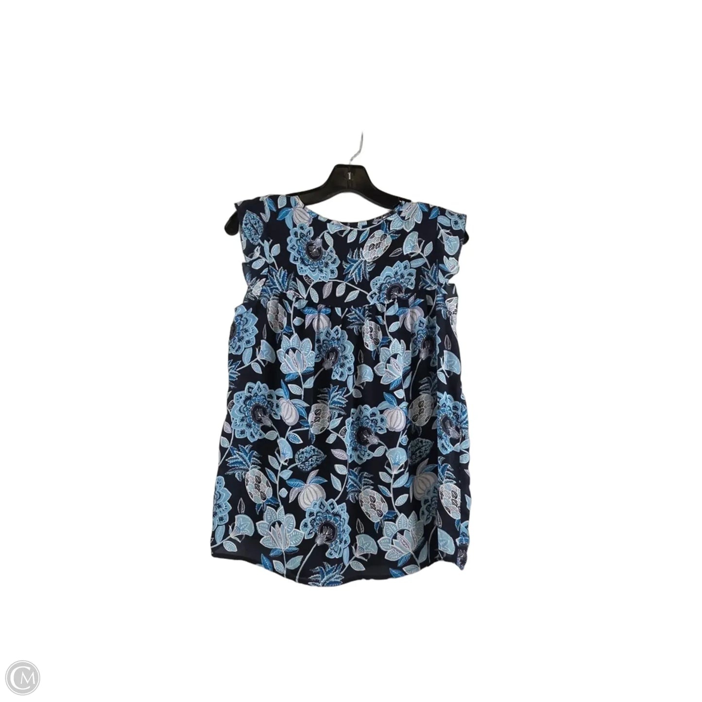 Top Short Sleeve By Loft In Blue, Size: Xs