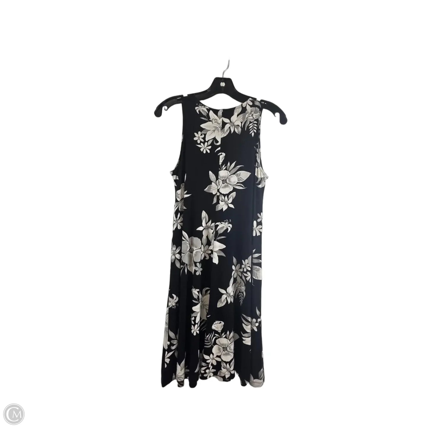Dress Casual Midi By Old Navy In Black & White, Size: S