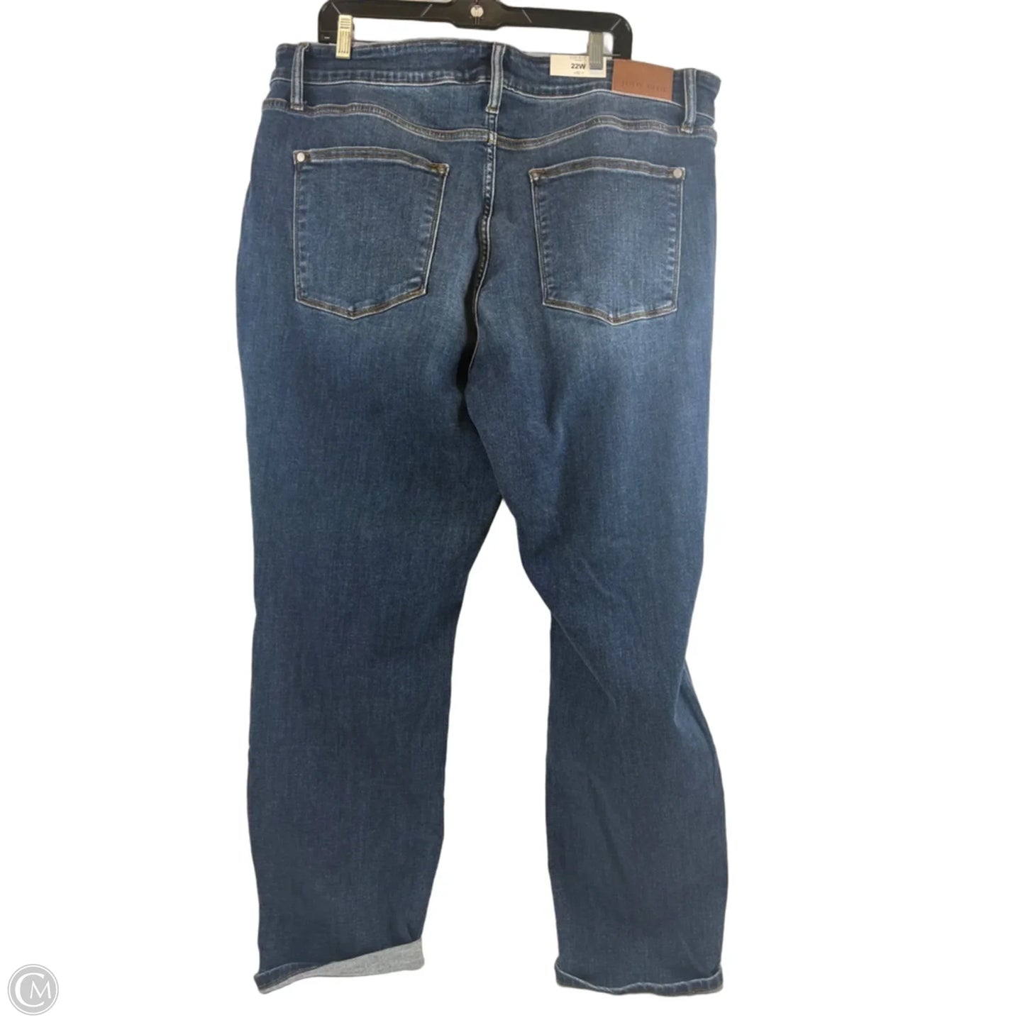 Jeans Straight By Judy Blue In Blue Denim, Size: 22