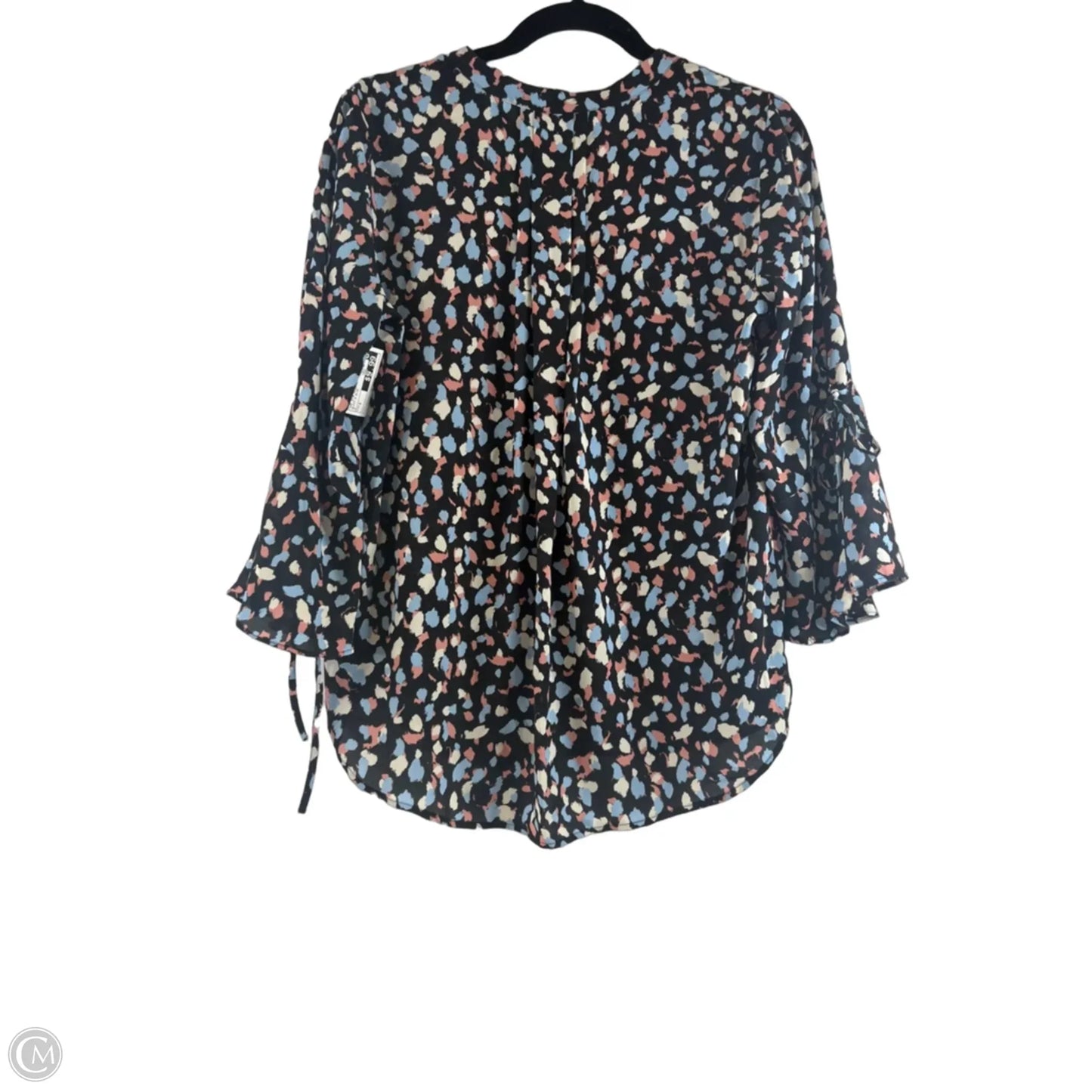 Top 3/4 Sleeve By 41 Hawthorn In Black & Blue, Size: S