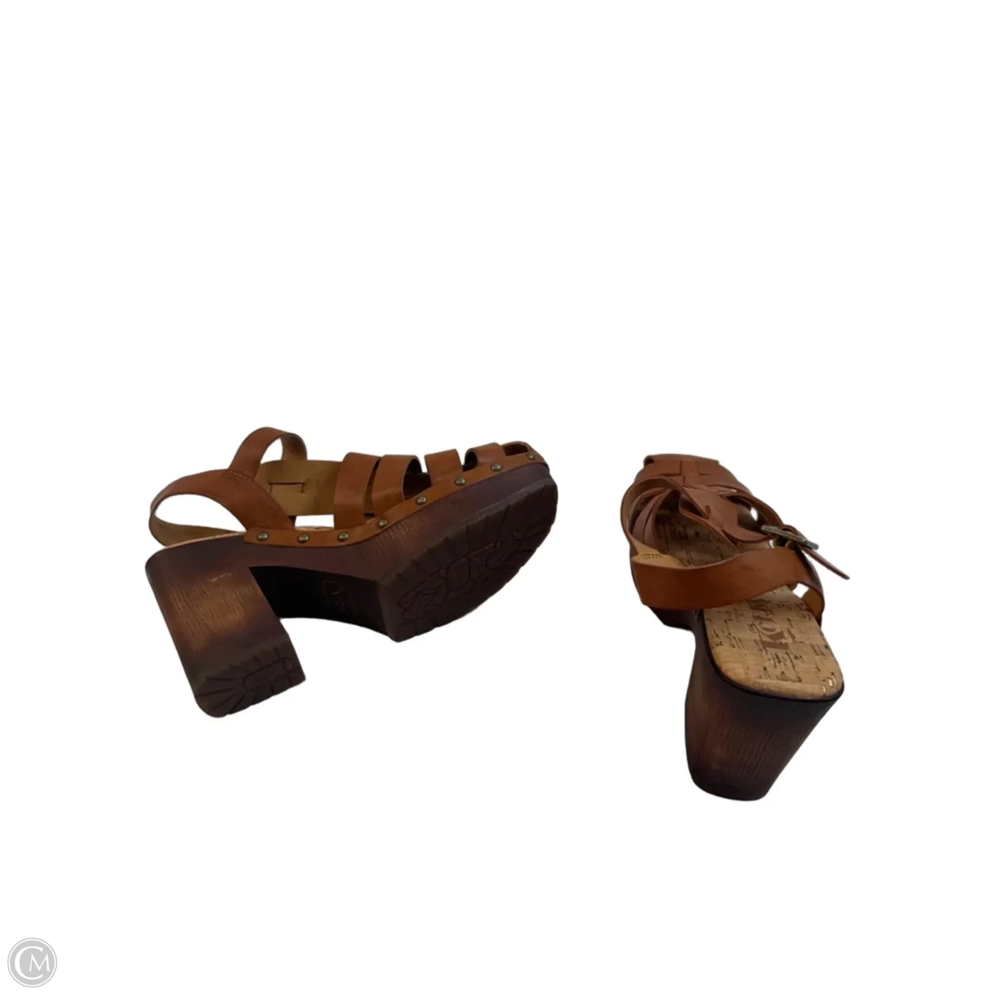 Shoes Heels Block By Korks In Tan, Size: 8