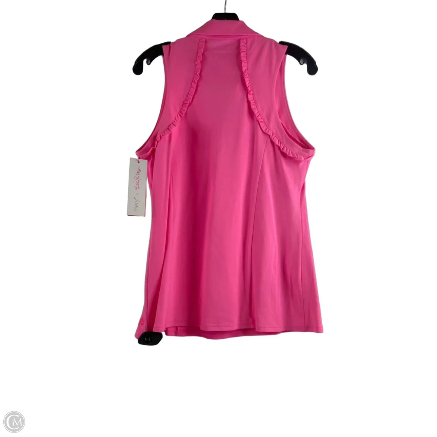 Top Sleeveless Designer By Lilly Pulitzer In Pink, Size: L