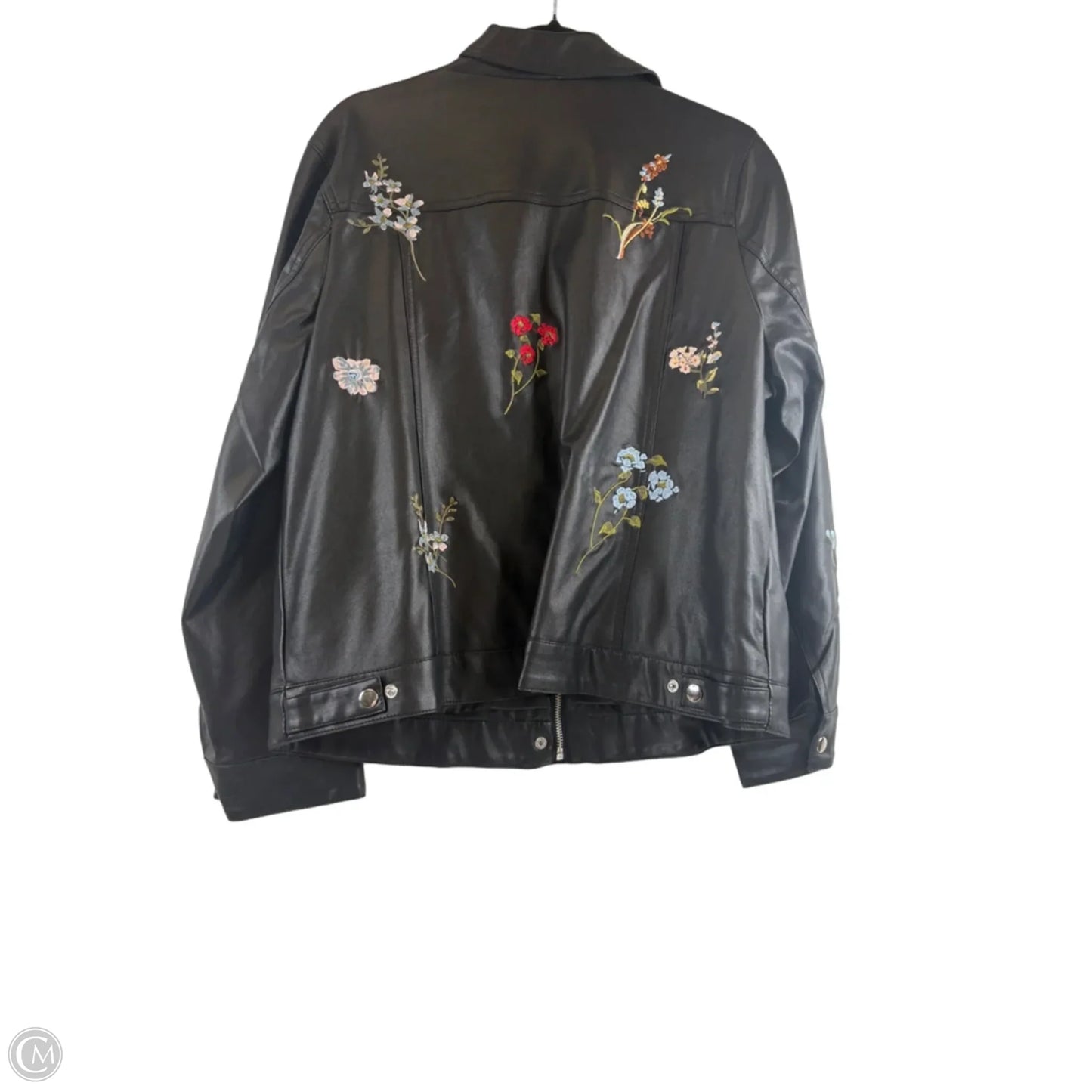 Jacket Moto By Cj Banks In Black, Size: Xl