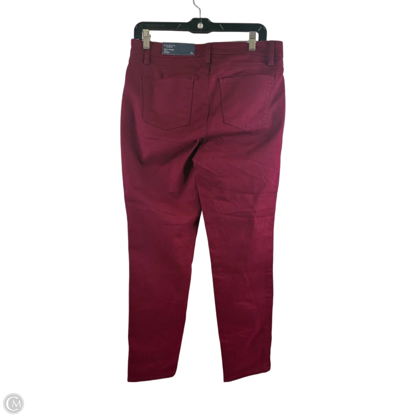 Jeans Skinny By Talbots In Red, Size: 8p