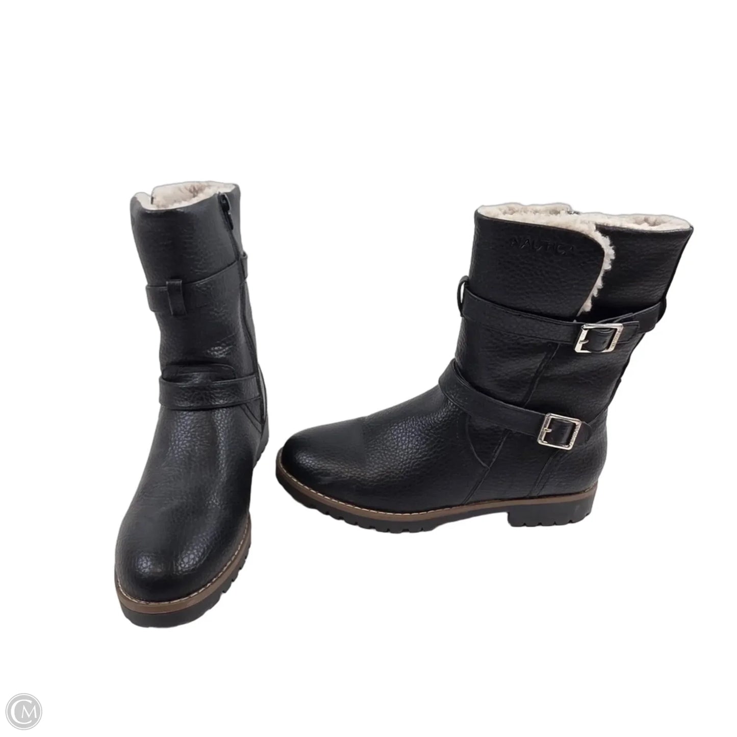 Boots Ankle Flats By Nautica In Black, Size: 9