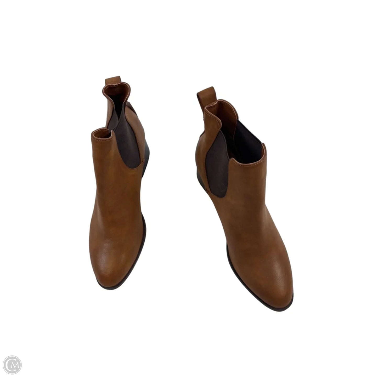 Boots Ankle Heels By Loft In Tan, Size: 8