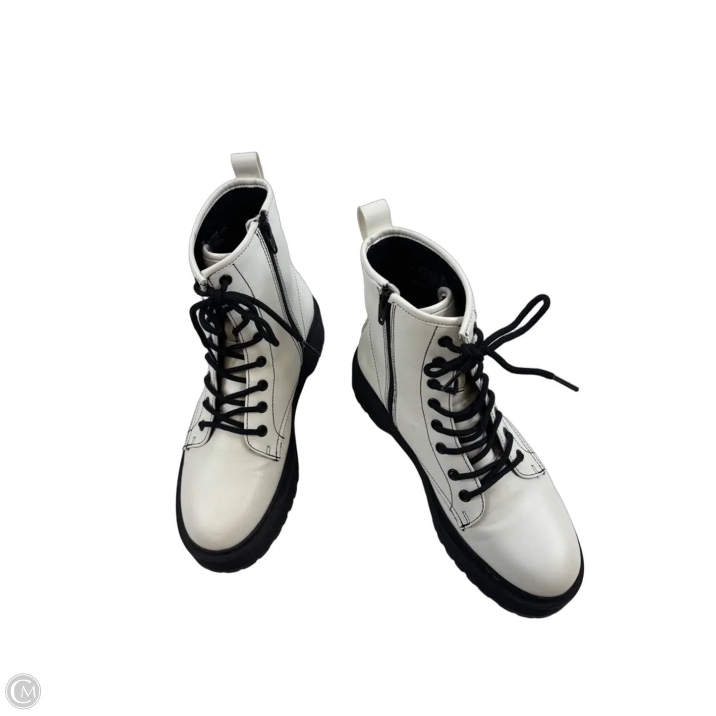 Boots Combat By A New Day In Black & White, Size: 9