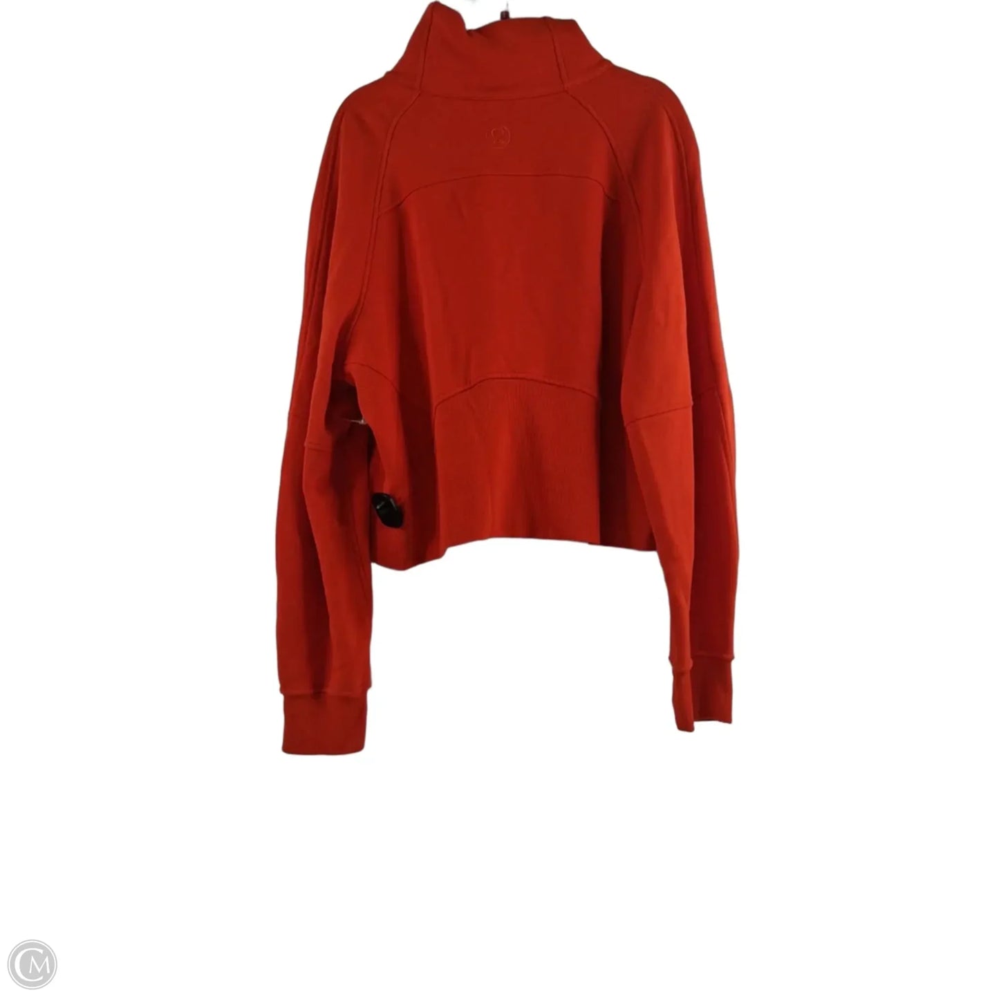 Athletic Sweatshirt Collar By Lululemon In Orange, Size: Xl