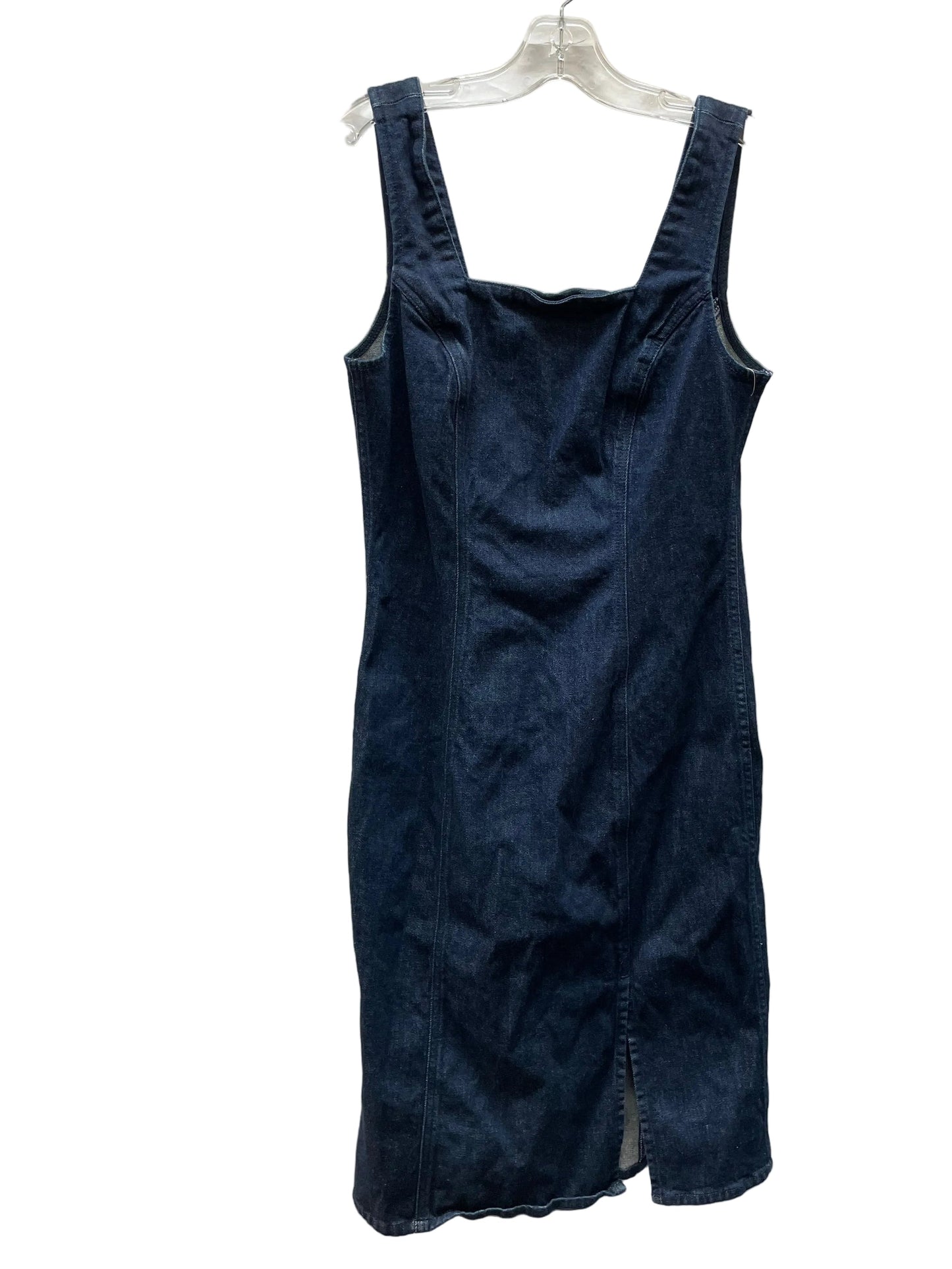 Dress Casual Midi By J. Crew In Blue Denim, Size:M