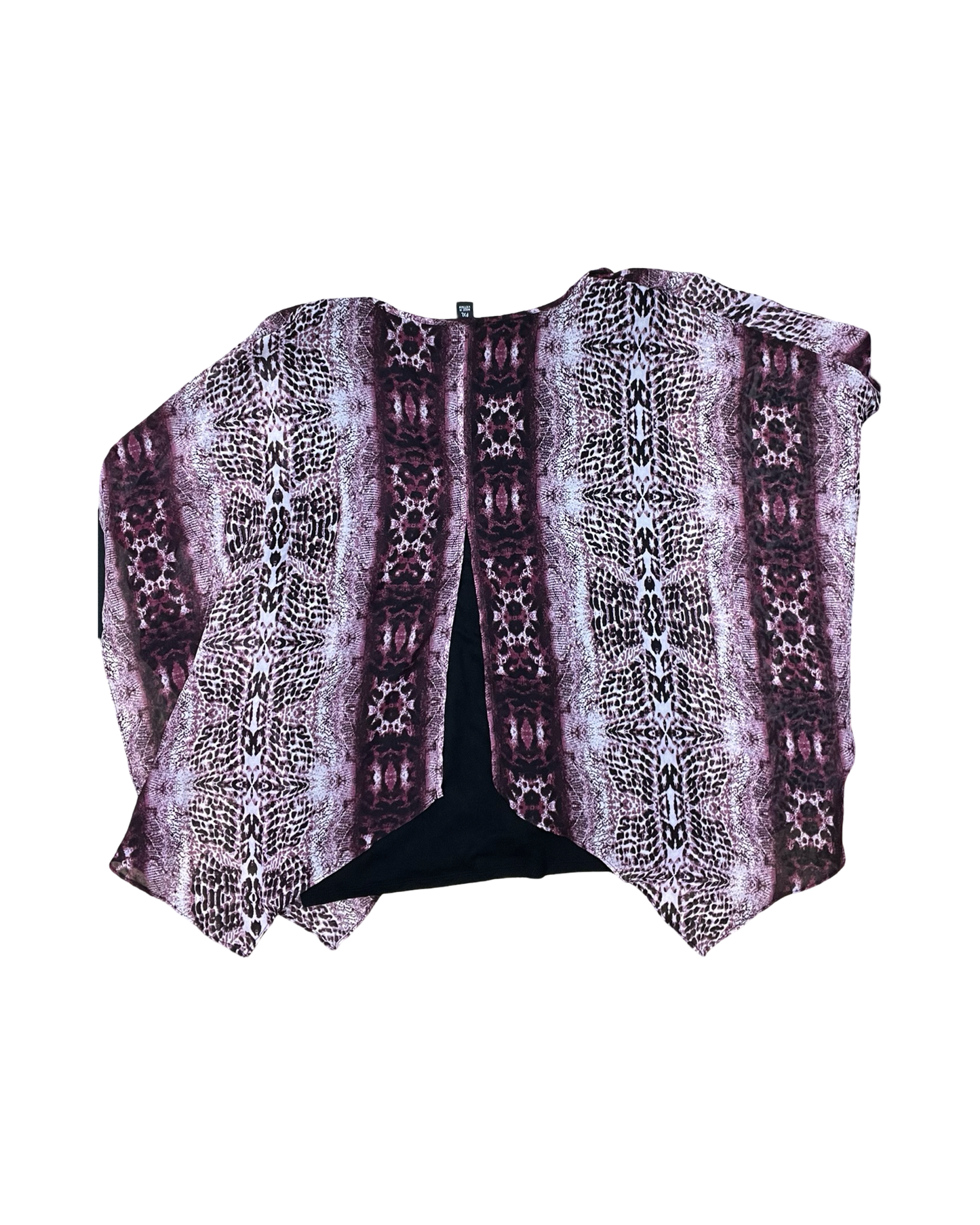 Top Ss By In Studio In Black & Purple, Size:Xlp