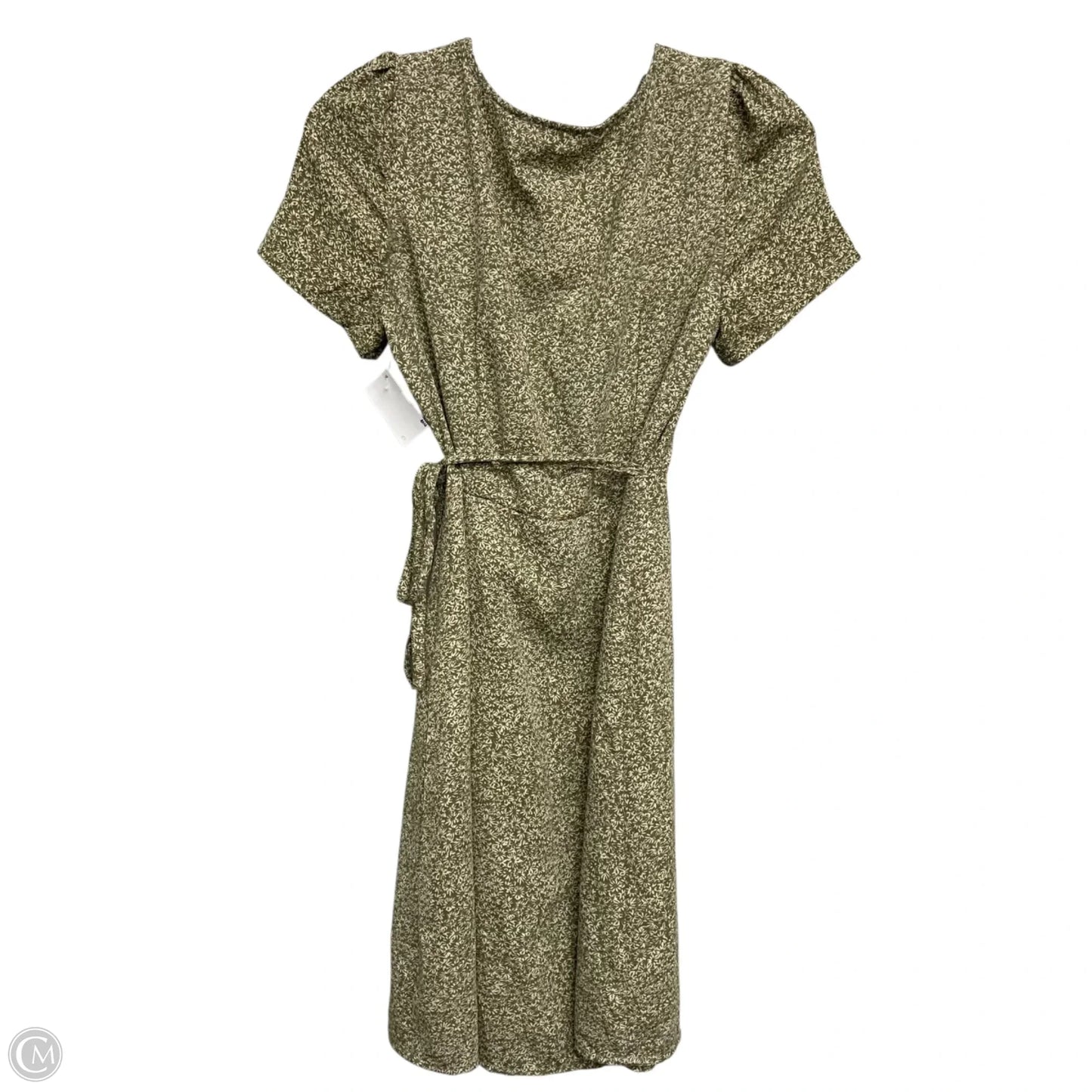 Dress Casual Short By Charlior In Green & White, Size: S