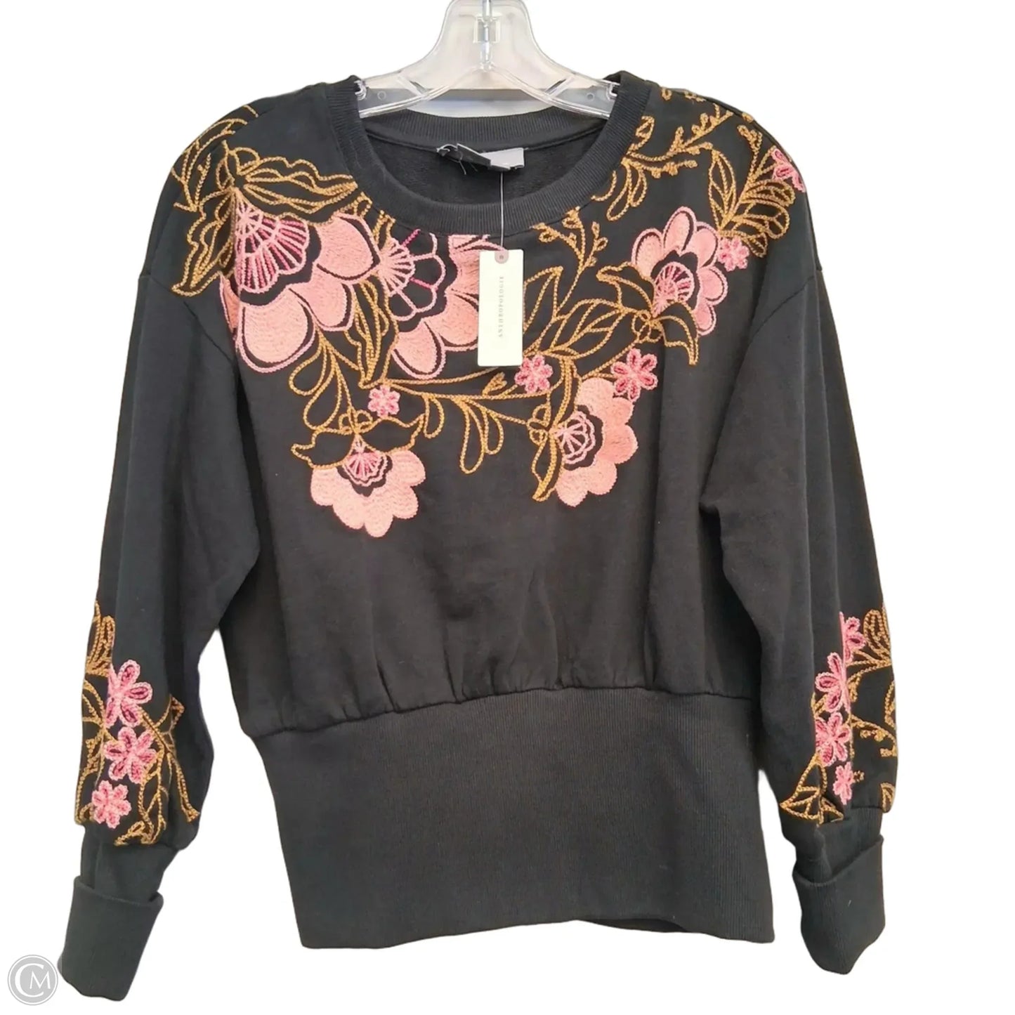 Sweatshirt Crewneck By Anthropologie In Floral Print, Size: S