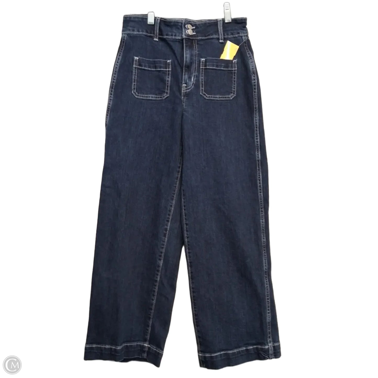 Jeans Wide Leg By Old Navy In Blue Denim, Size: 2Petite