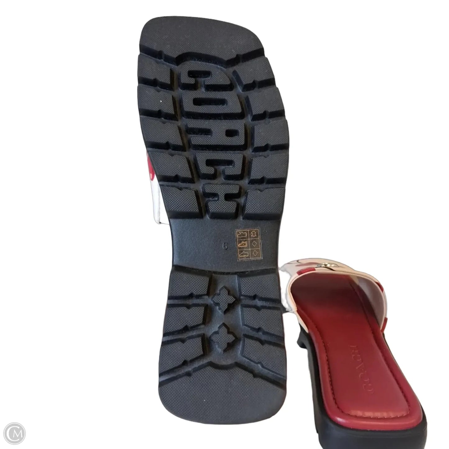 Sandals Designer By Coach In Red, Size: 6