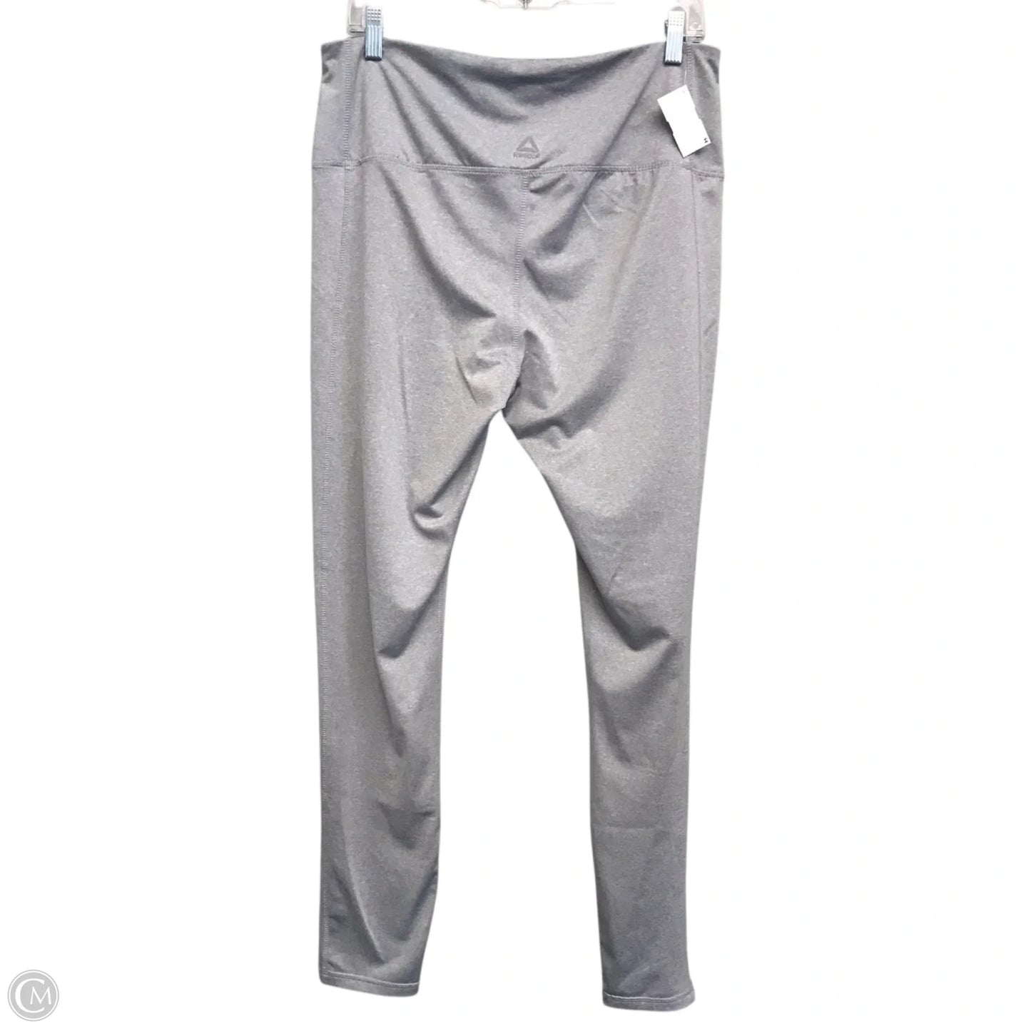 Athletic Leggings By Reebok In Grey, Size: Xl