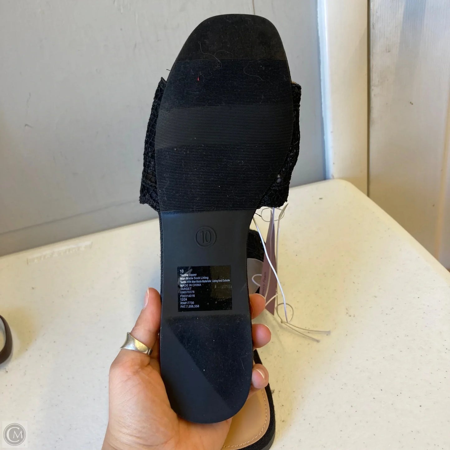 Sandals Flats By Wild Fable In Black, Size: 10