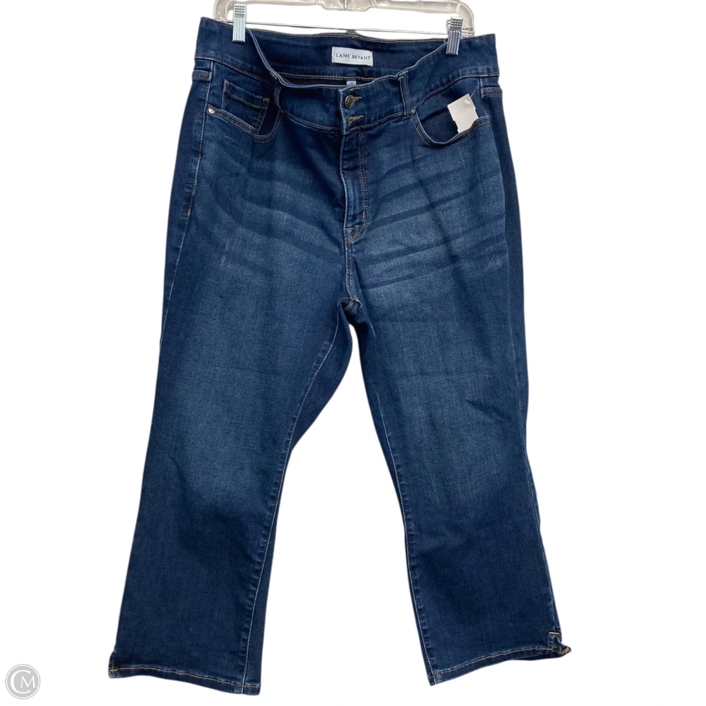Jeans Cropped By Lane Bryant In Blue Denim, Size: 18