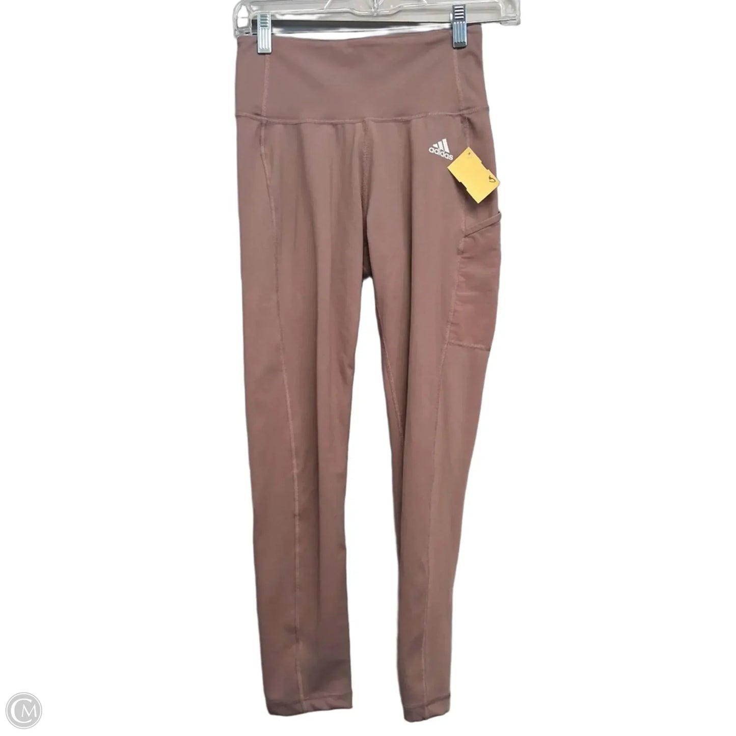 Athletic Leggings By Adidas In Mauve, Size: S