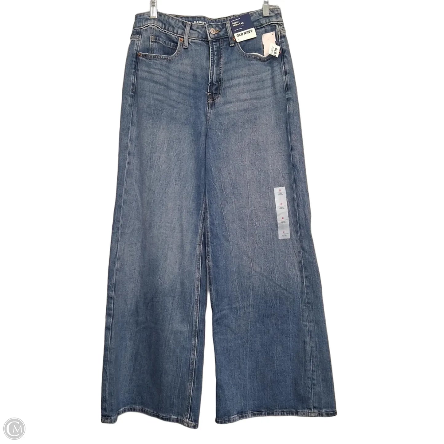Jeans Wide Leg By Old Navy In Blue Denim, Size: 8
