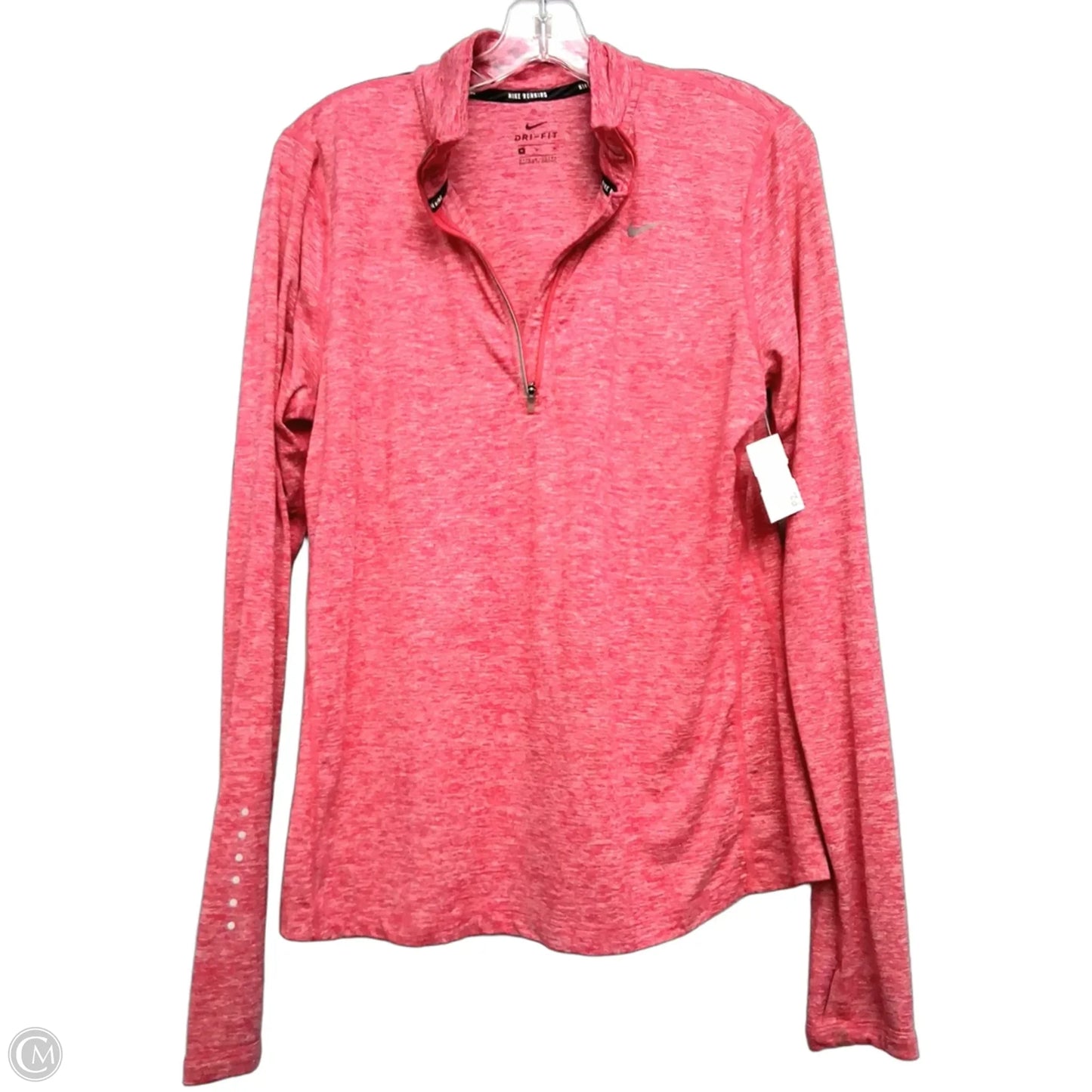 Athletic Top LS By Nike Apparel In Pink, Size: M