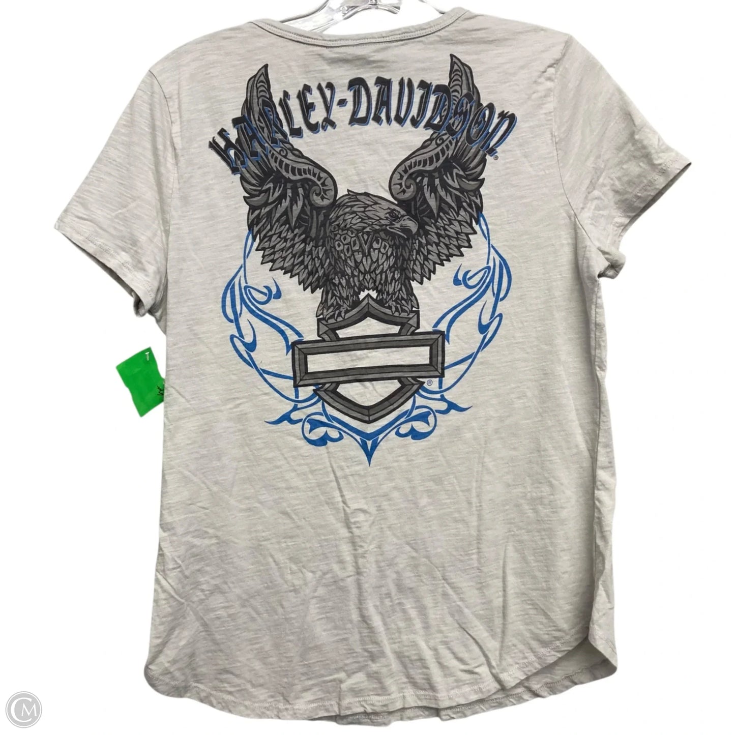 Top Short Sleeve Basic By Harley Davidson In Grey, Size: M