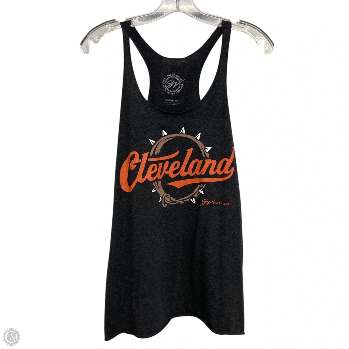 Top Sleeveless By GV Art In Black, Size: L