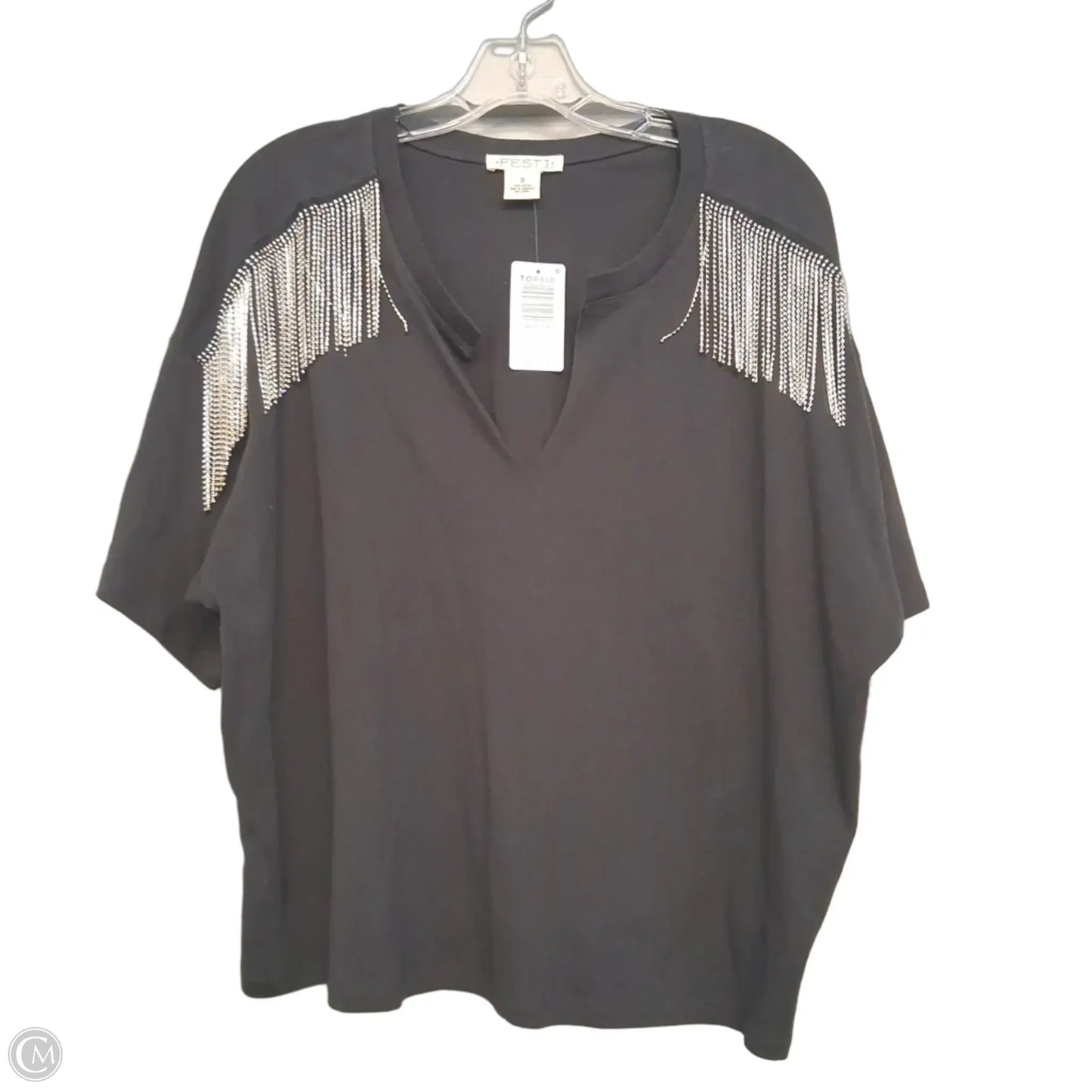 Top Short Sleeve By Torrid In Grey, Size: 12