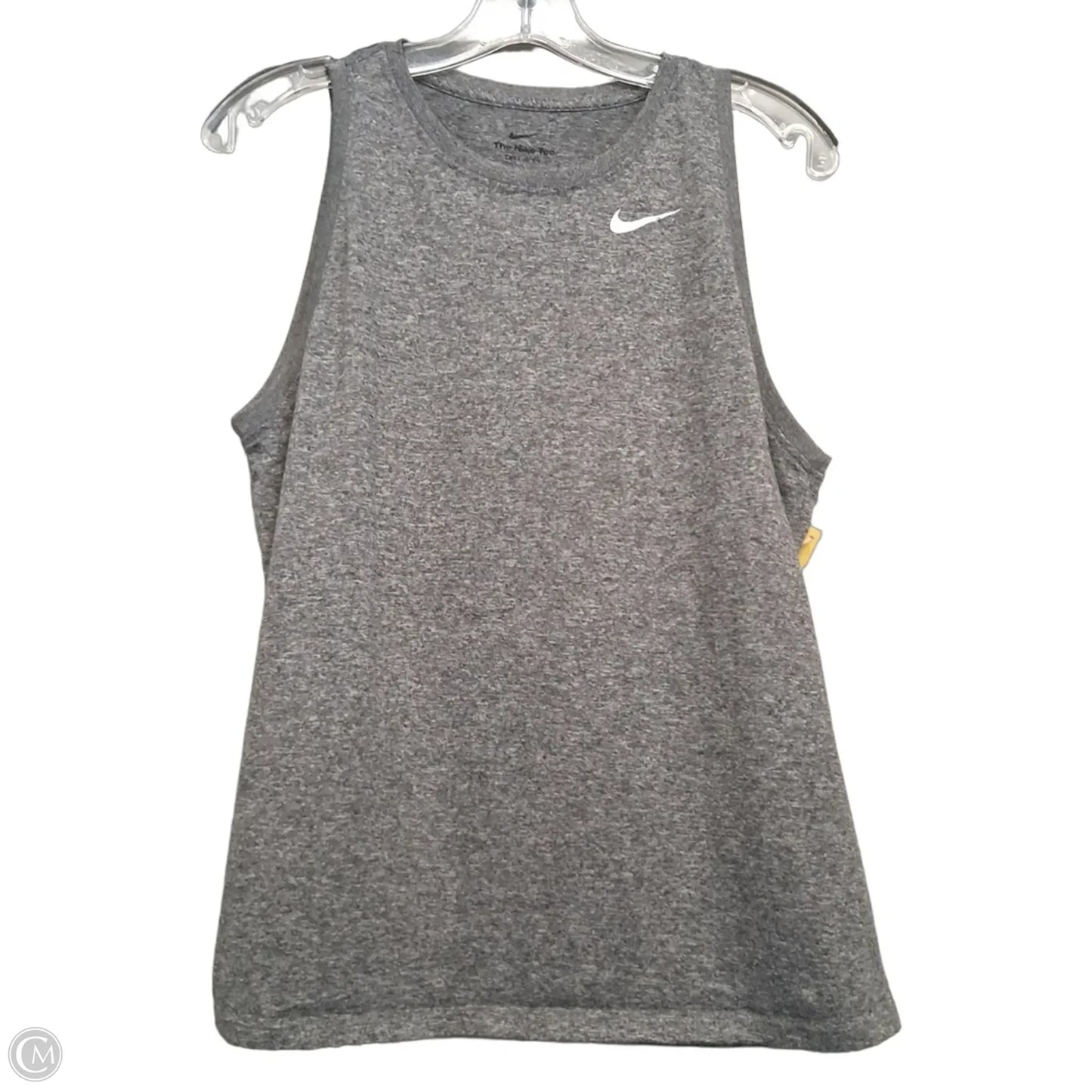 Athletic Tank Top By Nike Apparel In Grey, Size: L