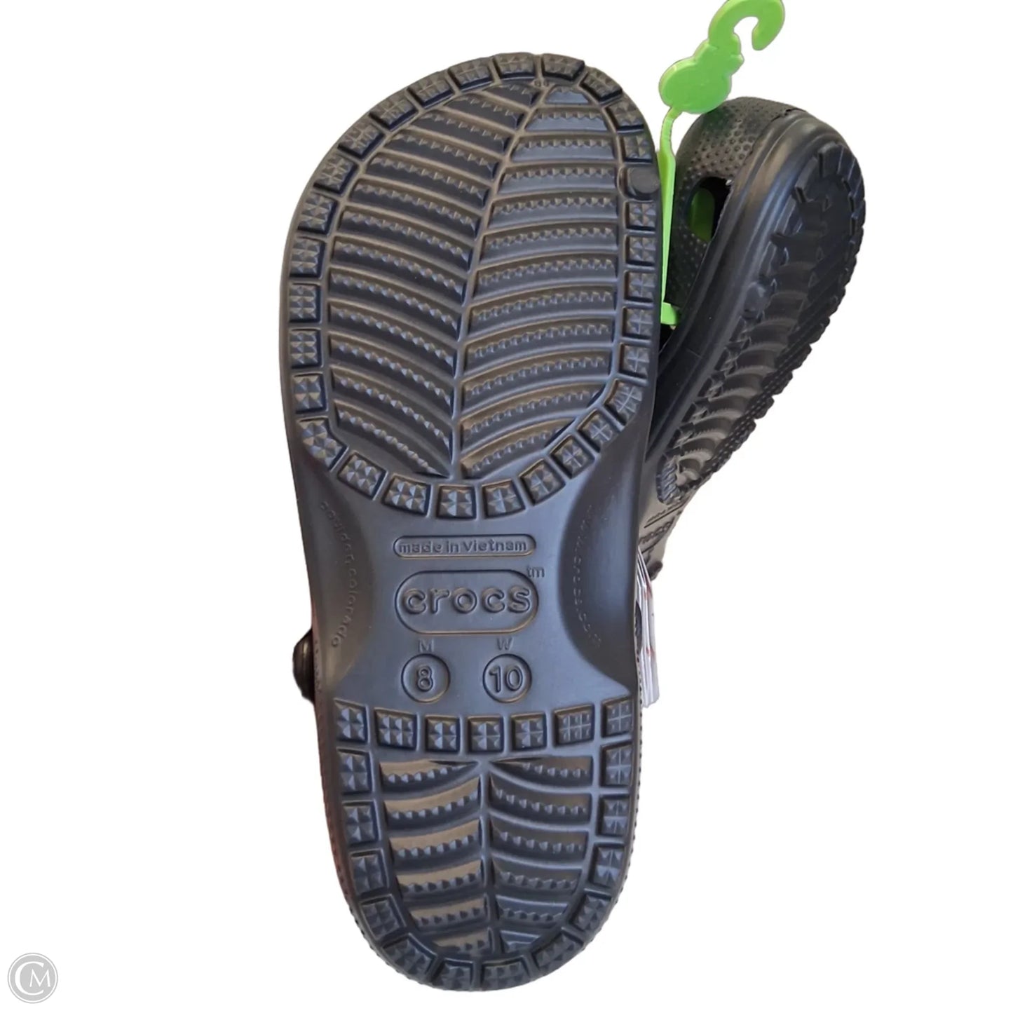 Shoes Flats By Crocs In Black, Size: 10