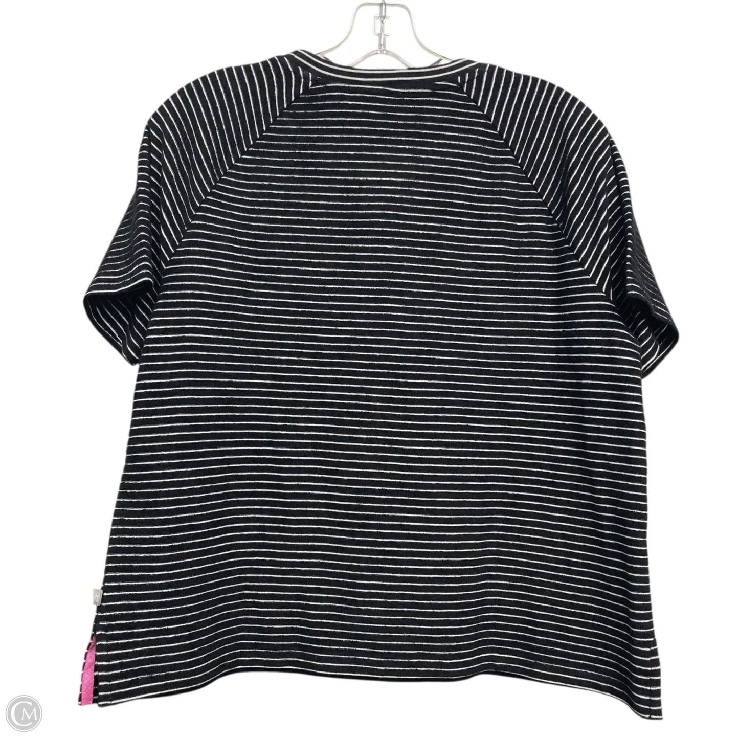 Top Short Sleeve By Talbots In Black, Size: Mp