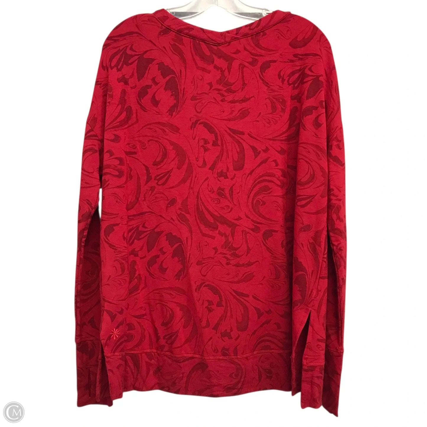 Top Long Sleeve By Athleta In Red, Size: M