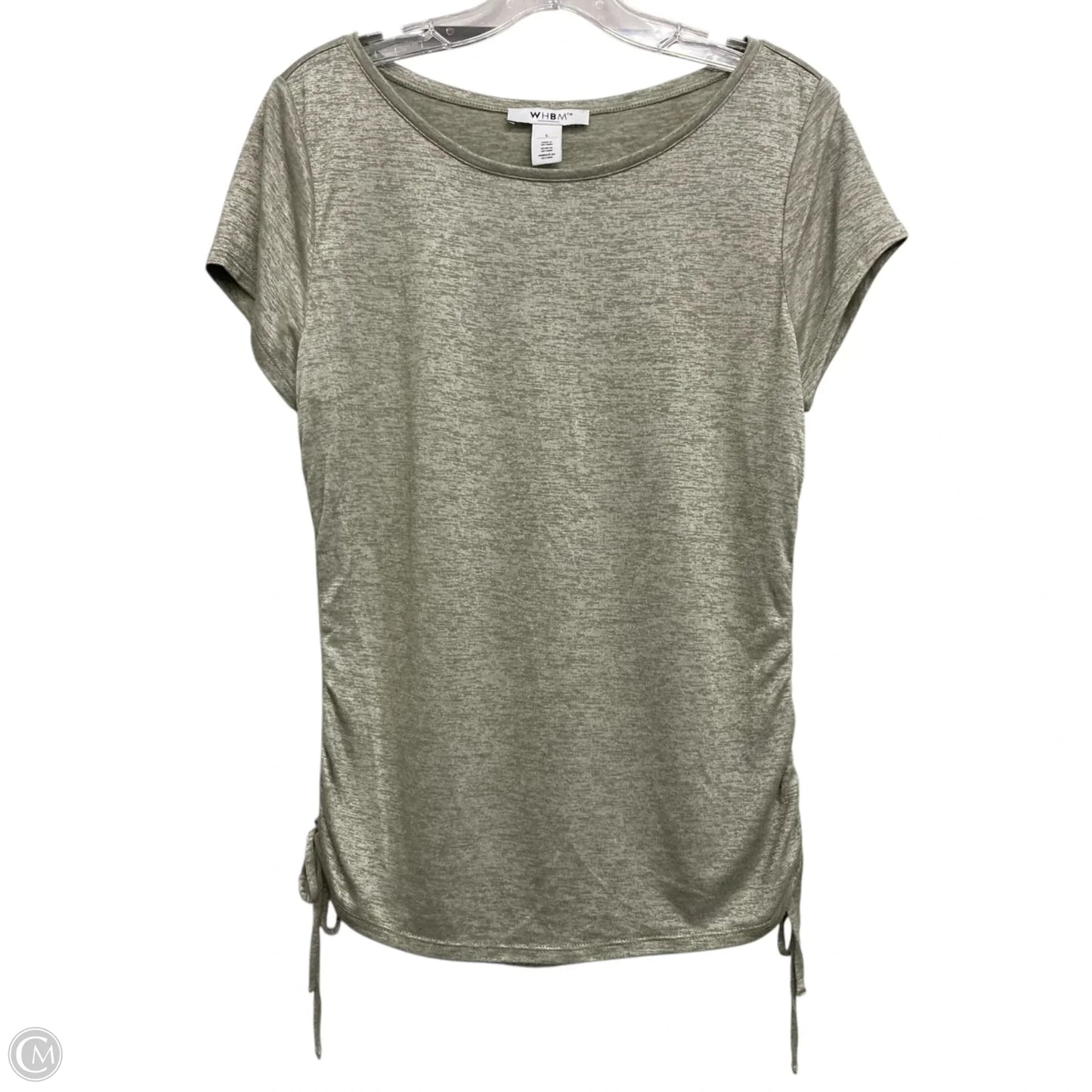 Top Short Sleeve By White House Black Market In Green, Size: L
