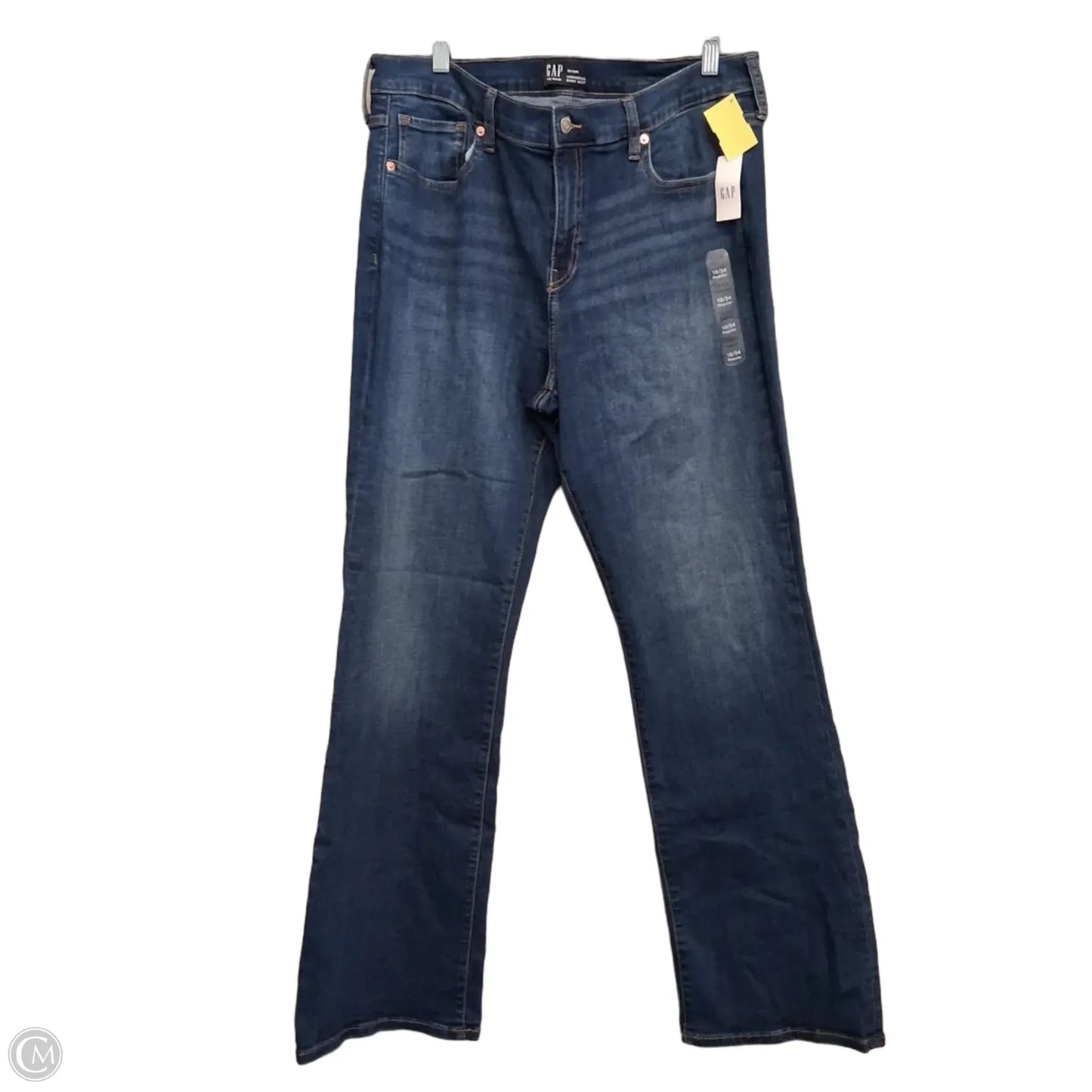 Jeans Boot Cut By Gap In Blue Denim, Size: 18