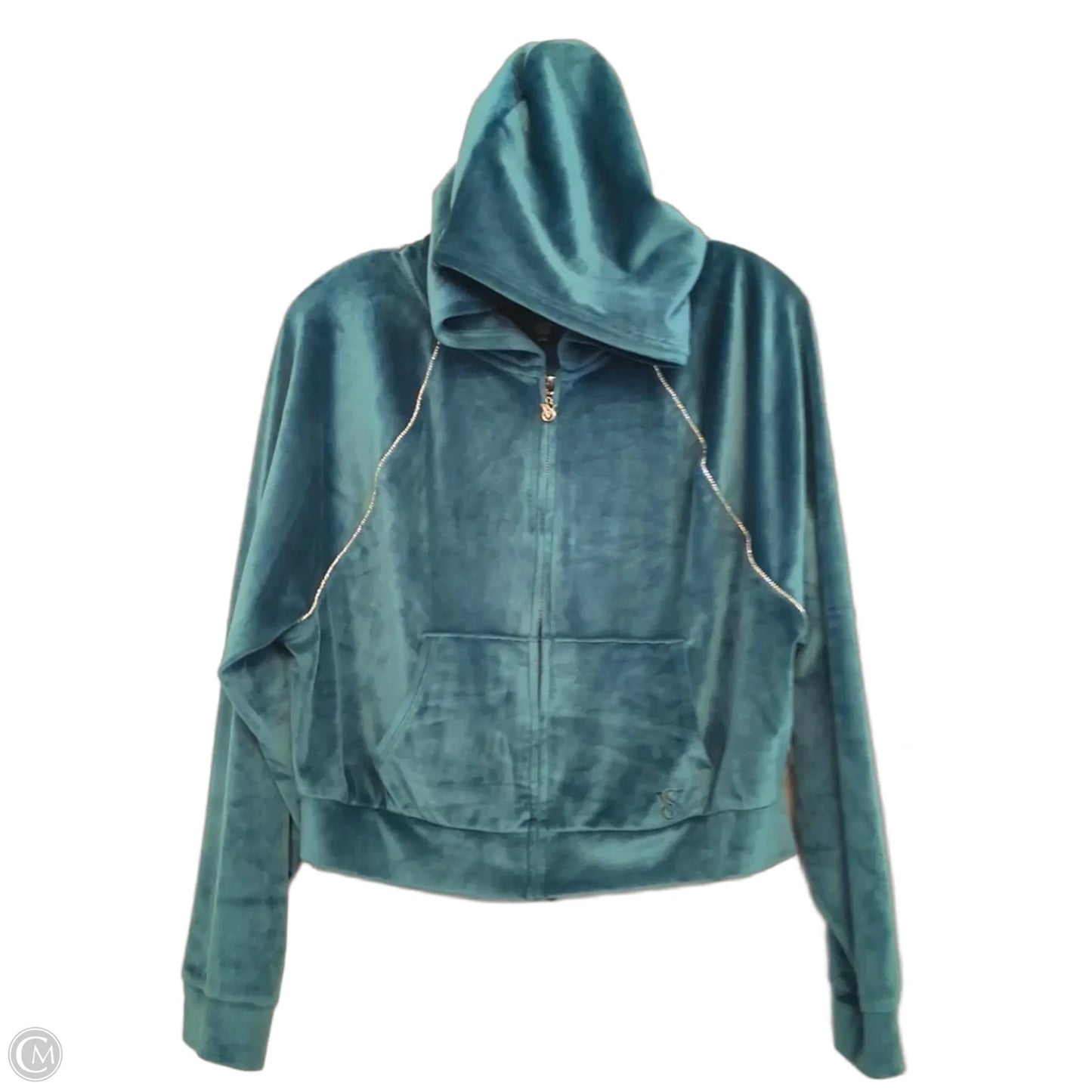 Athletic Jacket By Victorias Secret In Green, Size: M