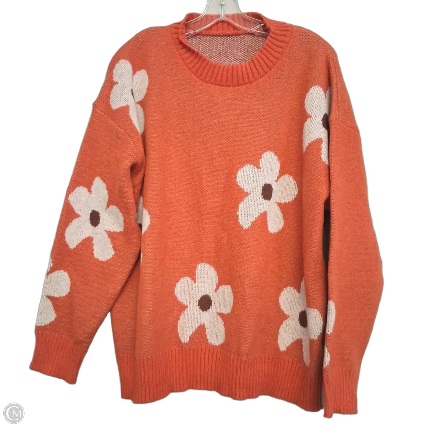 Sweater By Shein In Orange, Size: 2x