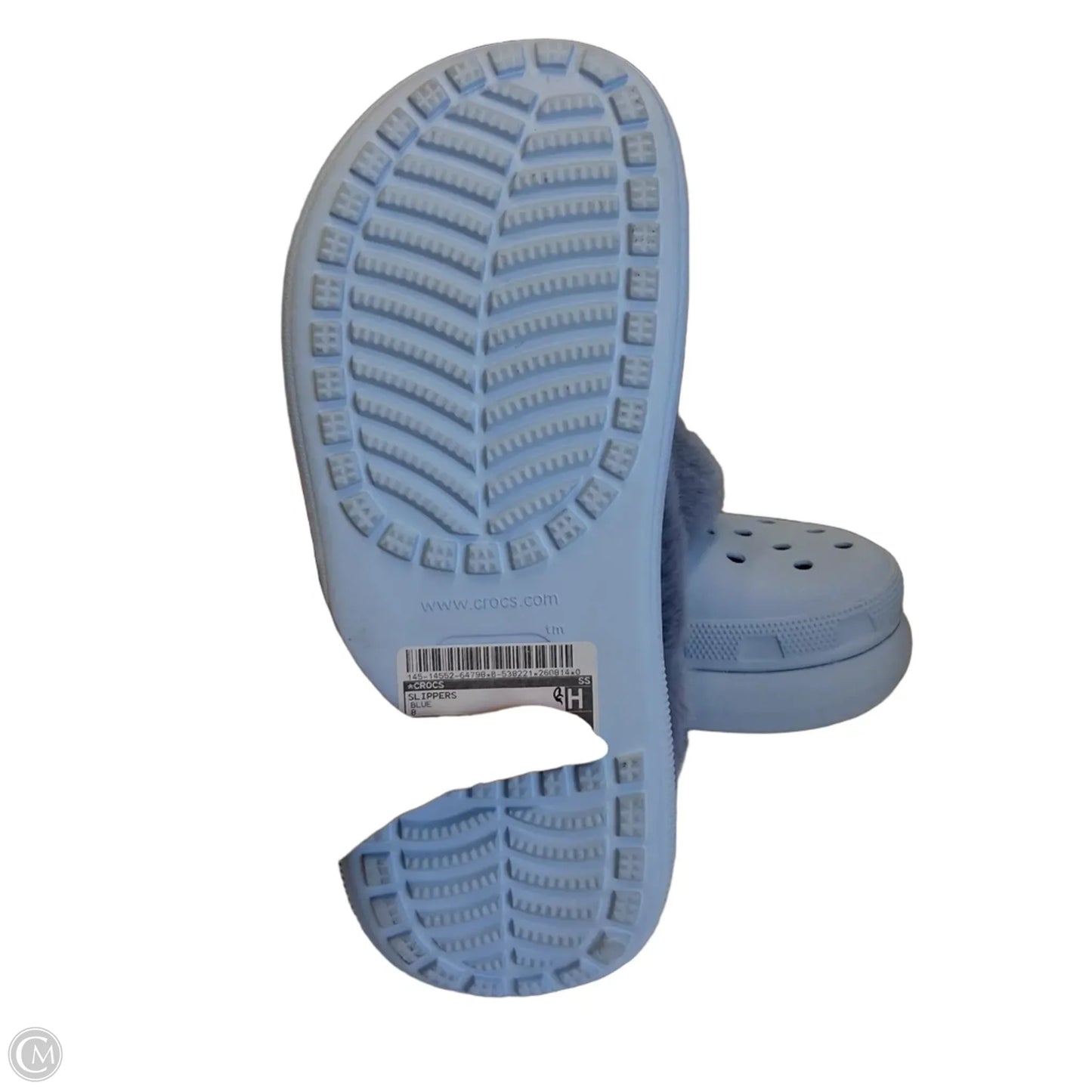 Slippers By Crocs In Blue, Size: 8