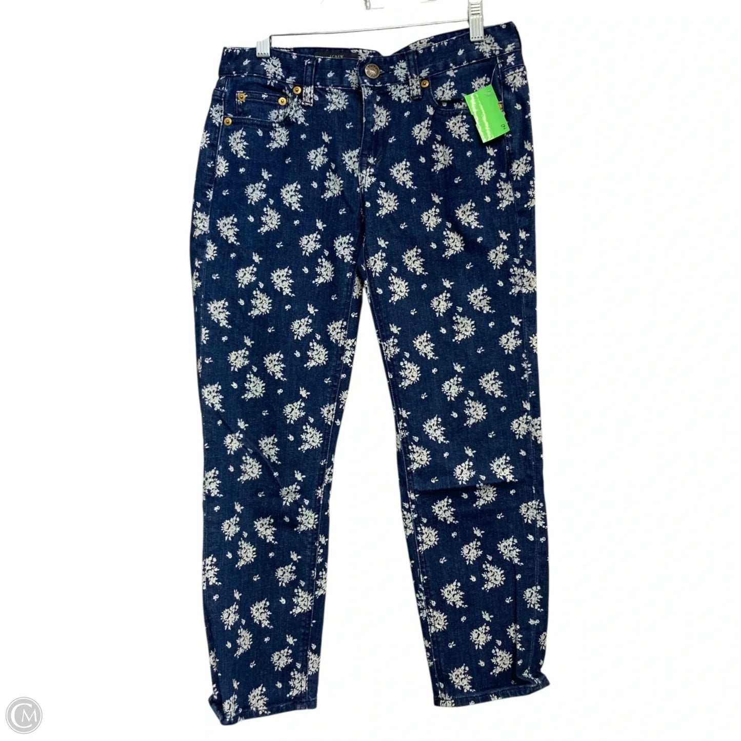 Jeans Cropped By J. Crew In Blue & White, Size: 6