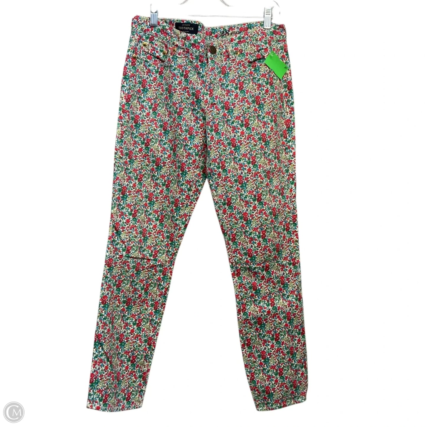 Jeans Cropped By J. Crew In Floral Print, Size: 6