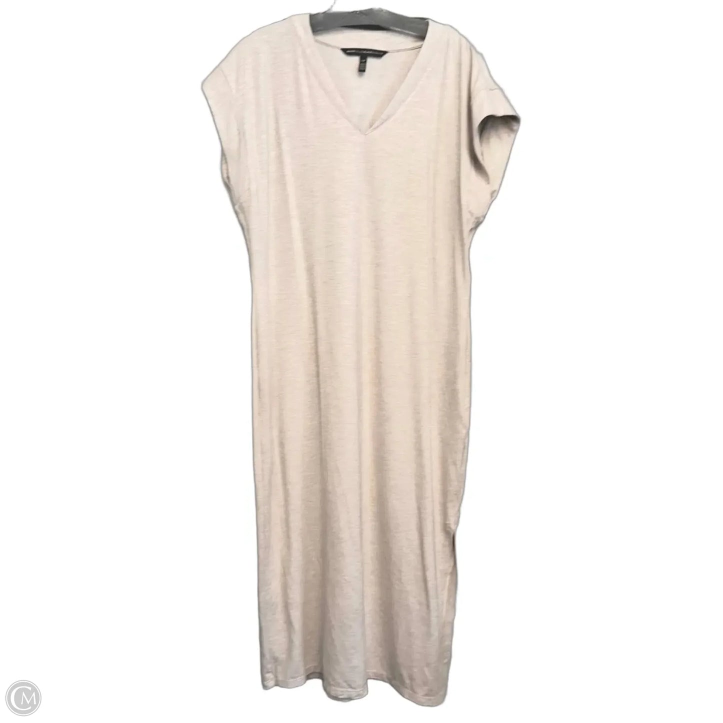 Dress Casual Midi By White House Black Market In Tan, Size: Lp