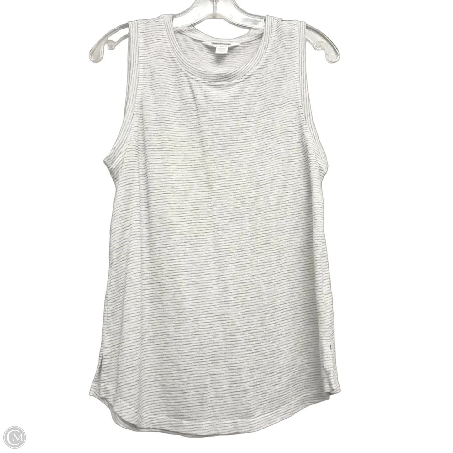 Top Sleeveless By Athleta In Grey & White, Size: M