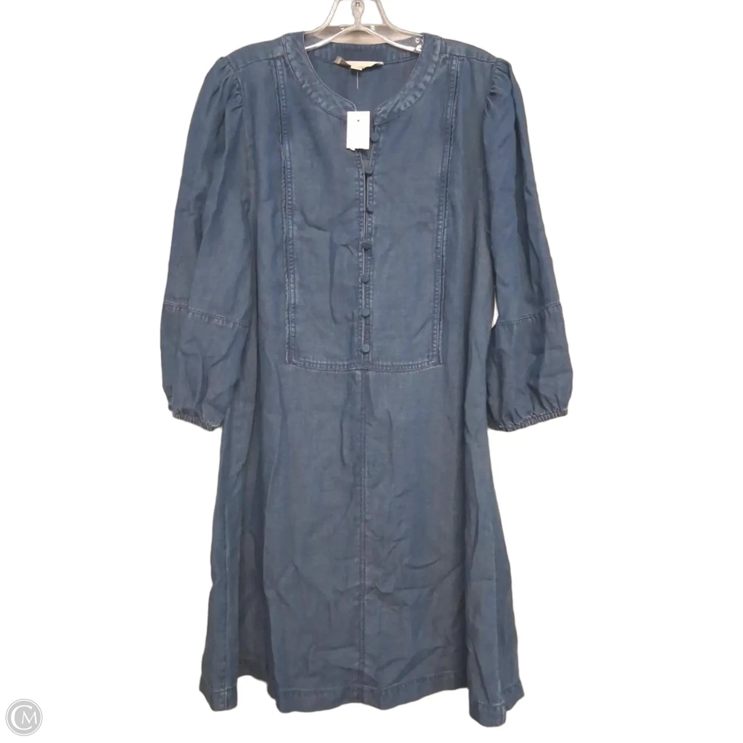 Dress Casual Short By Loft In Blue Denim, Size: L