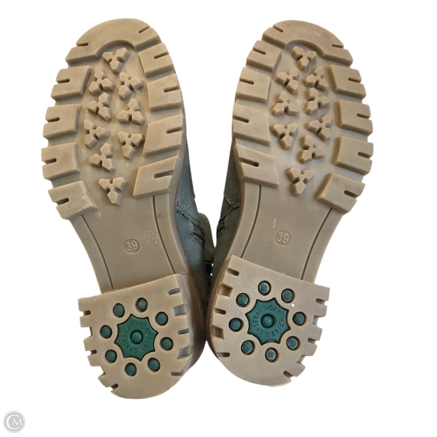 Boots Ankle Flats By Spring Step In Green, Size: 8.5