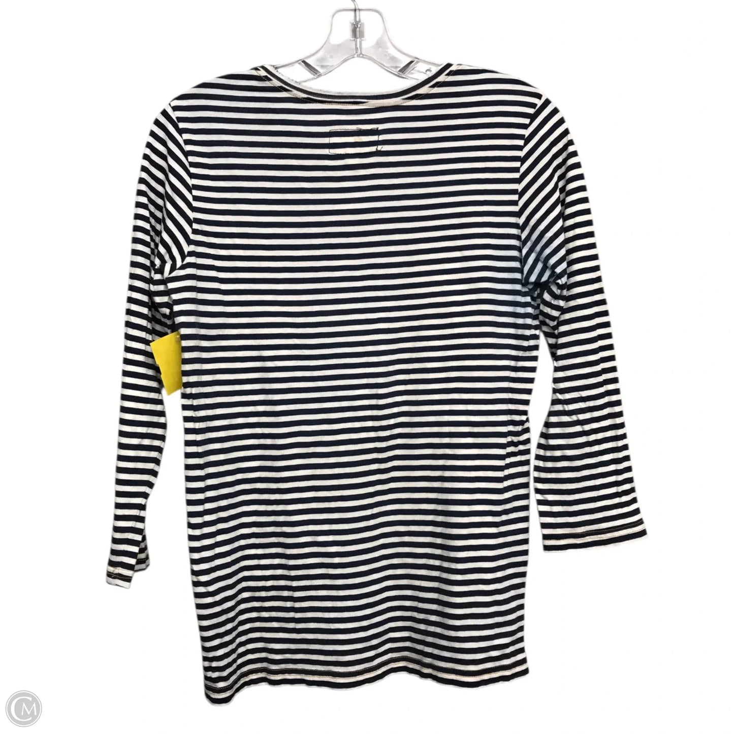 Top Long Sleeve Basic By Current Elliott In Striped Pattern, Size: S