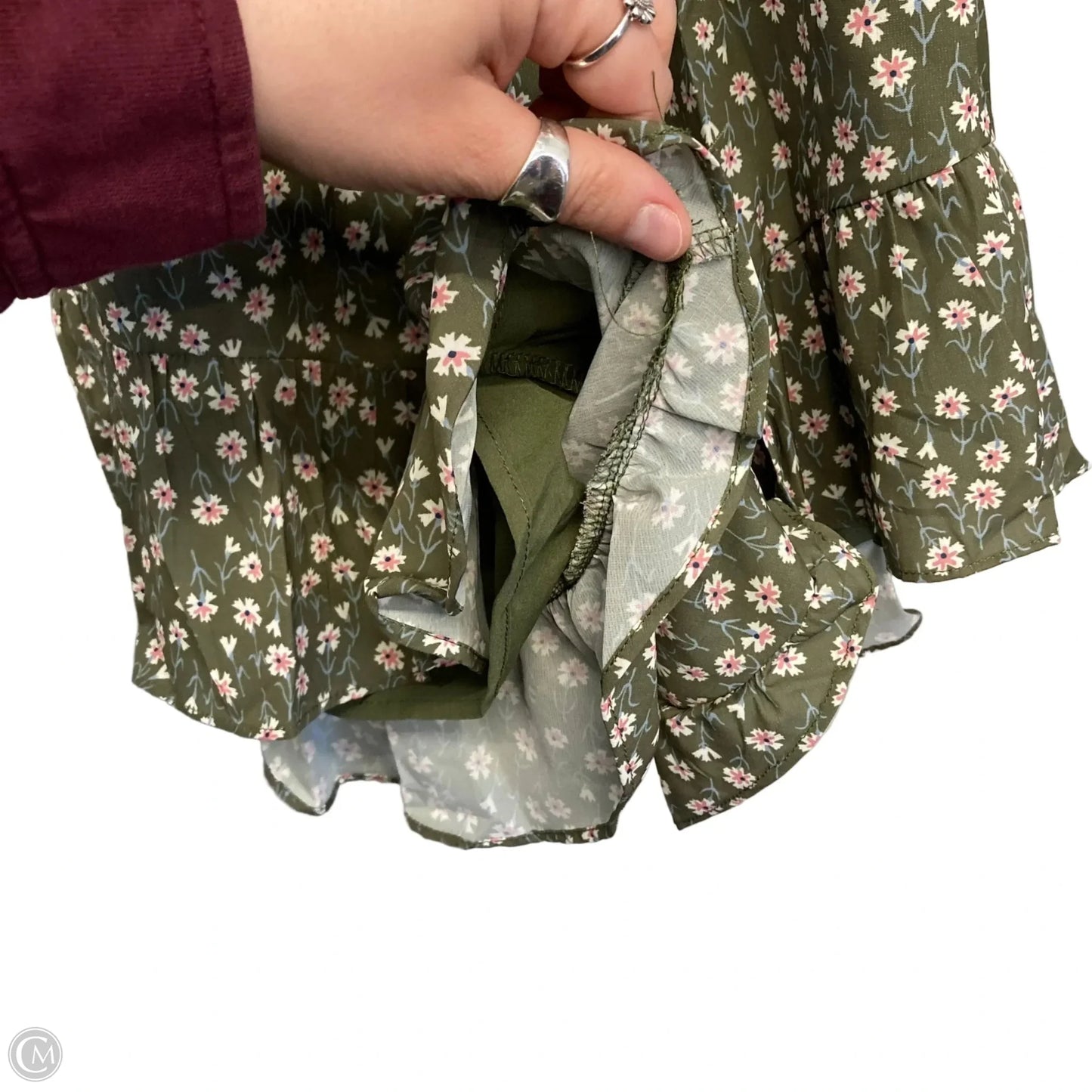 Romper By Chicsoul In Floral Print, Size: 1x